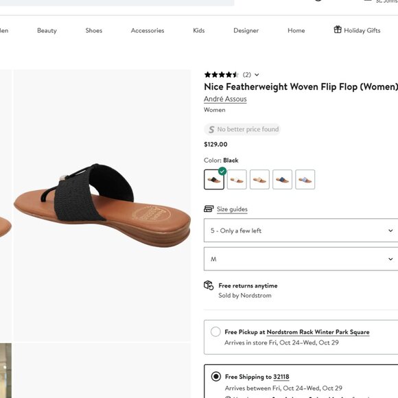 Andre Assous Black Leather Crystal Studded Women's Sandals (size 41/11) - Picture 10 of 10